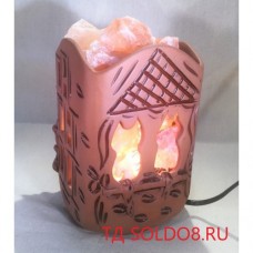 Соляной светильник " Кошки "